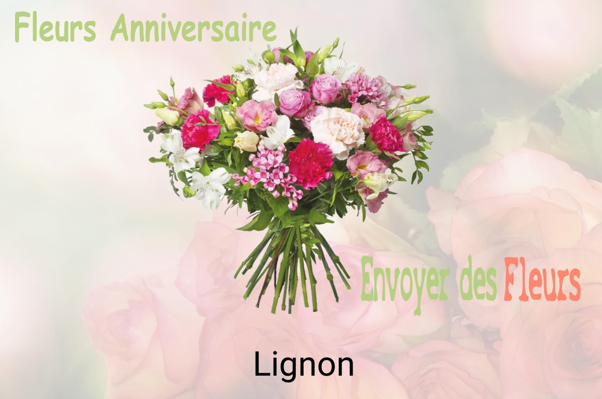 Bouquet de fleurs d’anniversaire livré à Lignon